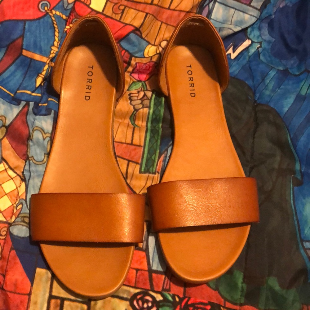 Torrid Size 11W Brown Sandals